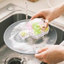 4 Pcs Compact Kitchen Sponges, Reusable Pickleball Cleaning Cellulose Sponge Wood Pulp Pickleball Gift Fun And Quirky Kitchen Accessory Household Gadget - A - View 3