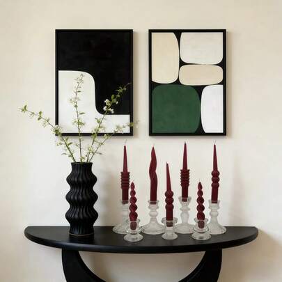 1支酒红色柱状蜡烛，波浪纹理，圆柱形/半球形/扭曲柱状蜡烛，无烟大豆蜡烛，适用于营造氛围、家居装饰、派对、桌面装饰、节日礼物、浪漫烛光晚餐、婚礼装饰、结婚礼物、送给她的礼物、女友礼物、送给朋友的小礼物