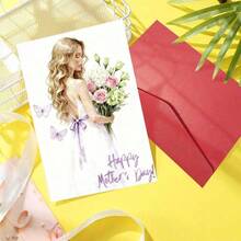 母亲节贺卡一张，适合送给母亲和祖母，可作为礼物送给母亲、祖母或女性长辈，包含信封，是理想的礼物之选。 - A - 查看 4