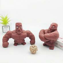 1/2pcs 2026 New Muscle Man Squeeze Toy, Transformable Sand-Like Tactile Stress Relief Toy, Office & Study Pressure Relief Gadget, Weird & Fun Creative Desktop Toy, Birthday Gift, Surprise Present - Multicolor - View 14