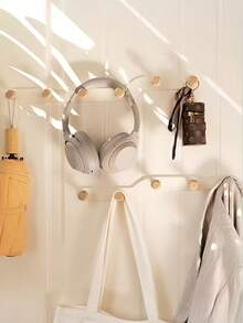 4/5/6 Ganchos sin taladrar, ganchos colgantes multifuncionales para baño, estante de almacenamiento montado en la pared, perchero montado en la pared para entrada, aleación de aluminio - Multicolor - Ver 4