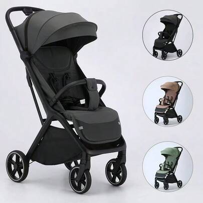 Lightweight Baby Stroller, Foldable Stroller Infant, One-Touch Collection, Adjustable Backrest, Breathable Mesh, Easy To Carry, Suitable For Travel
