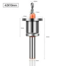 Broca escalonada con tope de profundidad, cabezal de broca avellanadora de aleación, broca para trabajos en madera con instalación de tornillo - Broca avellanada - Ver 17