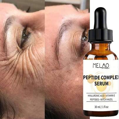  MELAO Peptide Essence (For Face) - Anti-Aging & Wrinkle Care, Containing Hyaluronic Acid And Niacinamide, Promotes Collagen Production, Moisturizes And Firms Skin, 1 Fl Oz