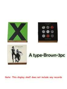 木质壁挂式唱片展示架，适用于卧室和客厅装饰，壁挂式唱片收纳架（此展示架不包含任何唱片） - 彩色 - 查看 14