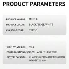 新款无线耳机，滑动式耳塞盖，男女通用迷你耳机，兼容所有智能手机，便携可穿戴 - 查看 9