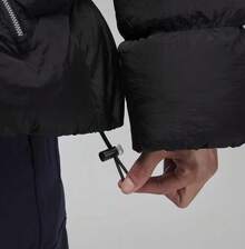 Nike 男裝冬季新款 JORDAN 運動連帽保暖棉服外套 - 黑色 - 查看 8