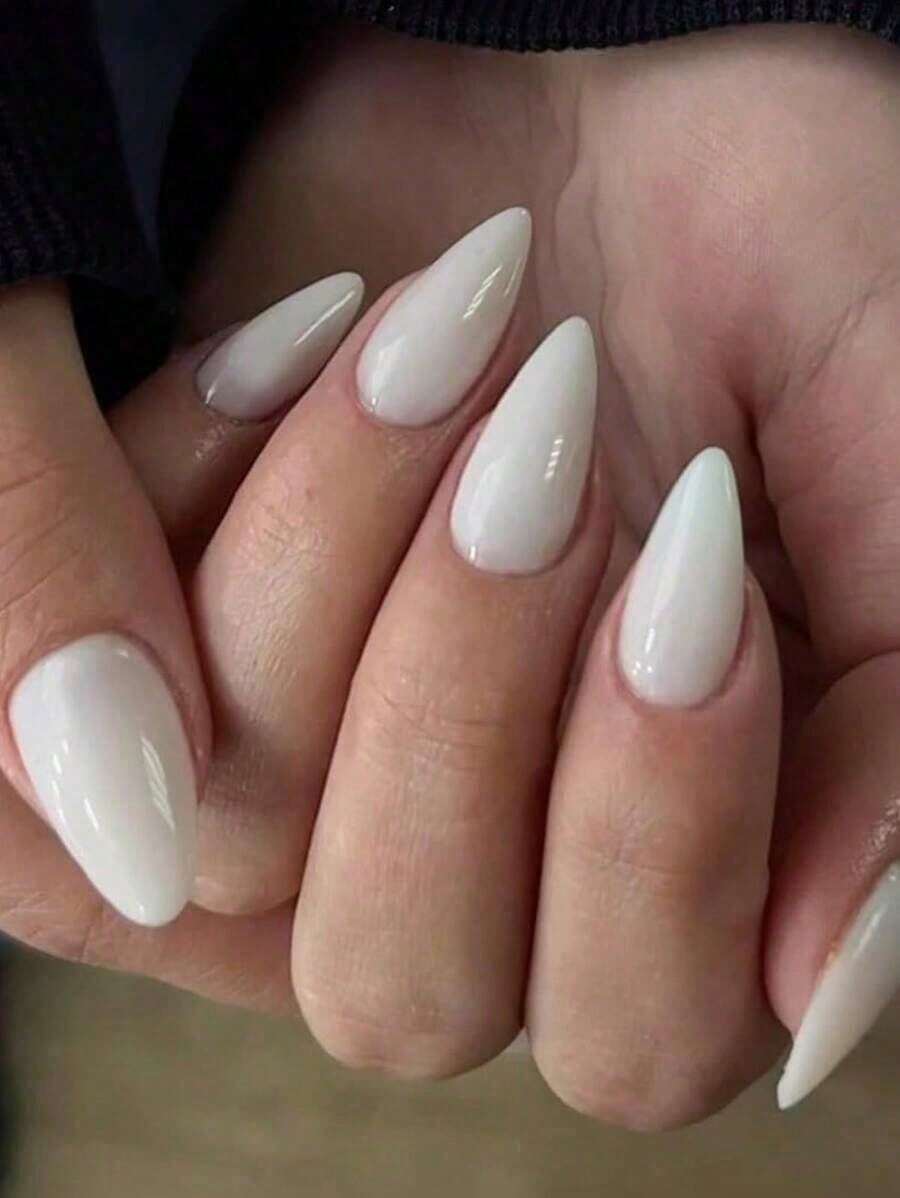 24Pcs Black Press On Nails Short Square Nails Black Acrylic Glue On Nails Full Cover Glossy Nails Press Ons Short Stick On Nails Summer Artificial Nails Women Girls 1Pc Nail File & 1Nail Glue Sticker Kit Nails Girl Mother Women ,Whitening Nail Art Set With Detachable Nails Festival, Party, Date And Daily Wear Nail Supplies Nails LBKR - 白色 - 查看 1