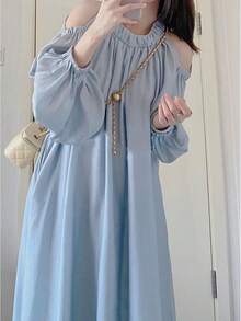 Women Long Dresses - Blue/Premium Version (Blogger Recommendation - Bestselling Item) - View 2