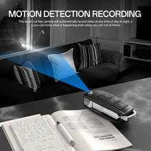 Car Key Fob Body Camera 1080P - High Definition Portable DVR With Night Vision & Motion Sensor - Discreet Safety Recorder For Indoor Outdoor Use, Supports 128GB Memory Card (Plug & Play) - Black (without Memory Card) - View 6