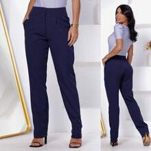 Women Pants - Navy Blue - View 8