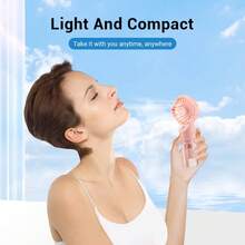 Hailicare Portable Humidifying Fan, High-Power Handheld Mist Fan, Portable USB Rechargeable Handheld Fan Humidifier, Water Humidifying Rechargeable Mini Handheld Fan, Battery Capacity: 800mAh - Handheld - View 8