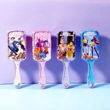 K-POP Women's Air Cushion Hair Brush, Fashionable Scalp Massage Brush, Anti-Static, Durable ABS Handle, Nylon Bristles, Suitable For All Hair Types, Premium Air Cushion Brush - A - View 12