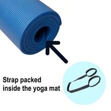 Thảm tập yoga nhiều màu, kích thước 183*56*0.8 cm, độ dày 0.3 inch, thoải mái và mềm mại, phù hợp cho yoga, thể dục, thể hình, tập luyện, Pilates. Cũng có thể được sử dụng như thảm tập thể dục, thảm trải sàn phòng tập, bộ dụng cụ thể dục. Thích hợp làm quà tặng, chẳng hạn như Ngày của Mẹ, sinh nhật, Giáng sinh. - Nhiều màu - Xem 4