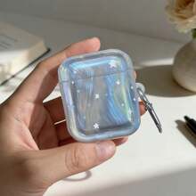 Shiny Transparent Earphone Case Compatible With Apple Bluetooth Earphones 2nd/4th Gen, Protective Cover For AirPods 2/3/Pro - Clear - View 9