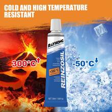 rayhong 发动机密封胶，汽车金属燃油箱油底壳垫片耐油耐热汽车维修密封胶粘合剂，快速固化，耐高温 - 50毫升 - 查看 8