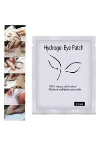 [100% Silk] 50/30 Pairs Eyelash Extension Patches, Non-Woven Fabric Eye Beauty Makeup Eye Mask Stickers - Silver - View 2