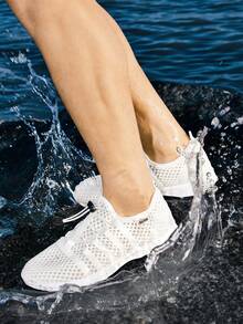 Men's Outdoor Waterproof Sole Wading Shoes, Summer Quick-Dry Swimming Shoes, Vacation Casual Sports Shoes - White - View 6