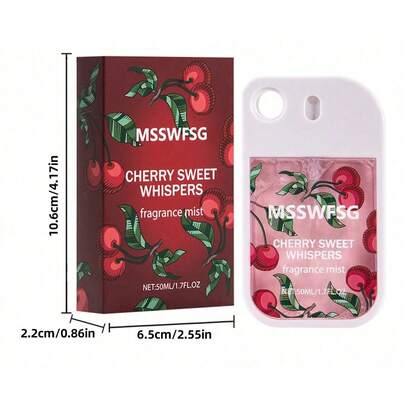 50ml Coconut/Cherry Blossom Fragrance Mist, Long-Lasting Fresh Natural Scent, Suitable For Travel, Portable Air Freshener, Ideal For Parties, Girlfriend Gifts, Birthdays, Ladies Gifts, Valentine's Day, Mother's Day, Weddings, Graduation