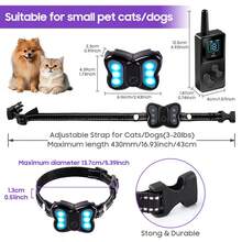 No Shock Dog Training Collar With Remote, Dog Vibration Collar With Controller Beep And Vibrate Only, Lock Waterproof Rechargeable Vibrating Collars For Dogs(10-120 Lbs)-No Prongs (Black) - Pink - View 4