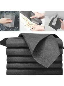 1/10pcs Thick, Highly Absorbent Multipurpose Microfiber Cleaning Cloth, Suitable For Kitchen, Car, Glass, Home, Bathroom Countertops, Windows, Mirrors And Appliances, Reusable Cleaning Towel - Multiple Styles - View 3