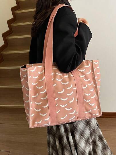 1pc Women's Fashion Commuter Color Block Large Capacity Shoulder Bag, Portable Versatile Luxury High-Quality Tote Bag, Suitable For Dates, Outings, Work, Commuting