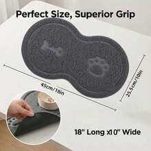 1片装大号防滑宠物食品垫，防水狗/猫碗垫 - 易于清洁的硬木地板、瓷砖、厨房防滑底 - 查看 7