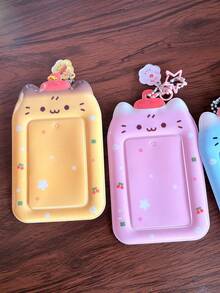 可爱布丁樱桃3英寸照片卡夹卡通猫外星人卡夹 - card holder - 查看 1