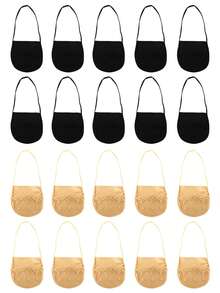 Calcetines de encaje de barco de verano para mujer, calcetines invisibles de malla transpirables, calcetines de dama con bordado de flores y cordones - Multicolor - Ver 14