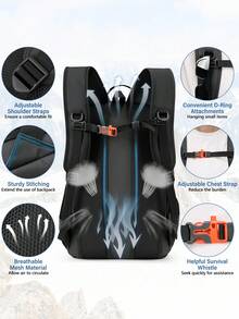 43升战术背包 徒步露营背包 防水军用背包 多功能背包 大容量求生背包 户外背包 男士背包 旅行钓鱼狩猎日常背包 大容量旅行包 - 彩色 - 查看 10