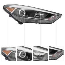 Halogen Headlight Front Right Headlight Headlight Direct Replacement Fits For 2016 2017 2018 Tucson - A - View 2