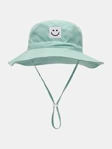 1顶婴儿遮阳帽，笑脸图案，男女通用，UPF 50+ 防晒 - 笑臉款 - 查看 25