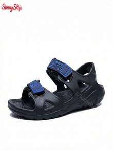 Sandalias de agua para hombre SunnyStep con doble , sandalias de playa impermeables, sandalias de verano antideslizantes, sandalias de caminata para hombre, sandalias de drenaje rápido para hombre - Negro-Azul - Ver 3