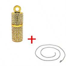 BIYETIMI 水晶USB 2.0闪存盘 128GB 64GB 蓝色粉色记忆棒 32GB 水晶项链创意生日礼物 - 查看 4