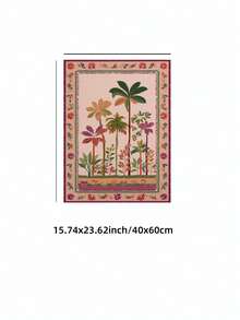 1幅无框热带花园复古植物墙画，复古花卉海报，中世纪家居装饰，棕榈树艺术，复古别致美学帆布海报，简约奇趣民间艺术装饰，乡村风格绘画，适用于公寓、客厅、卧室、现代家居装饰，趣味海报，墙面装饰，宿舍必备，大学宿舍派对装饰，最佳礼物之选 - 棕櫚樹 - 查看 14