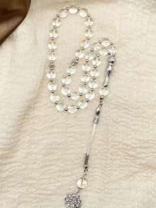 1串陶瓷玻璃珠穆斯林念珠，33颗珠子，10厘米，流行的中东阿拉伯礼品 - 彩色 - 查看 7