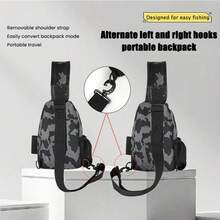 Men's Camouflage Chest Bag Tactical Sling Backpack – Multi-Pocket Crossbody Shoulder Bag For Hiking, Cycling, Travel And Daily Carry - Multicolor - View 5