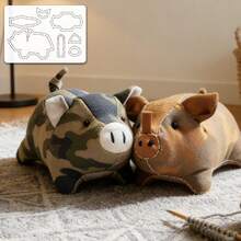 1pc Cute Pig Sewing Patchwork Soft Template DIY Pig Pattern PET Quilting Template, Pattern Transfer Tool For Patchwork, Embroidery, Home Decor - Handmade Template, Suitable For DIY Enthusiasts, Sewing Accessories, Durable Handmade Template - Classic - View 6