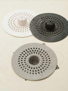 1pc Silicone Drain Plug, Suitable For Bathroom, Kitchen, Bathtub, Sink To Prevent Hair And Debris Clogging - Multicolor - View 7