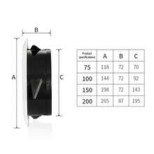 Circulación Anti-pájaro y rata suministros de aire acondicionado cubierta de ventilación válvula de extracción rejilla ventilación conducto rejillas de ventilación MTFT - 125 mm - Ver 7