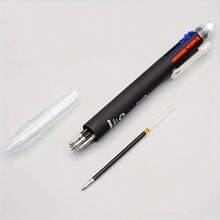 1pc 6-In-1 Multi-Color Ballpoint Pen, 5 Color Ballpoint Pen, 1pc Automatic Pencil With Eraser, Suitable For Office & Writing Supplies - Sets - View 10