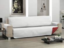VALENTIA HOME Cubre Sofá Acolchado Reversible ROMBO |Funda Sofá Acolchada, Extrasuave y Fácil de Lavar | Protección Completa | Ajuste Perfecto | Variedad de colores| Funda Para Sofás de 1,2,3 y 4 Plazas |100% Made in Spain | Gris - Rojo ⚫ Envío GRATIS ✅ Entrega 24/48h a España (península) - Gris / Rojo - Ver 4