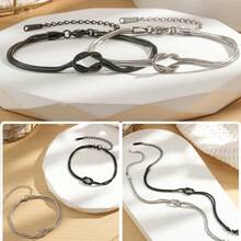 Mother's Day, Father's Day, Valentine's Day Gifts Matching Mother-Daughter & Father-Daughter & Couple Bracelets Love Knot Emotional Bracelets Complimentary Greeting Card Included Perfect Good Luck, Wealth, And Blessing Bracelet Gifts For Mom And Dad - Heart Knot - View 6