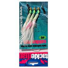 3 Hook/Set Luminous Fish Head Fishing Lure Single Hook Tack Bait Jigs Worm Fishing Sabiki String Hooks - Multicolor - View 15