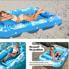 Tropical Style Inflatable Pool Float Mat With Removable Headrest - A - View 6