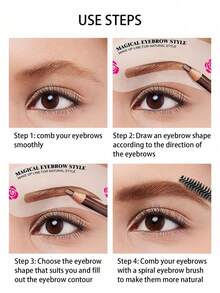 72/24pcs Eyebrow Shaping Template Set, Eyebrow Stencils, Eyebrow Trimming Tools, Eyebrow Shaping Molds Makeup Set, Makeup Styling Set, Eyebrow Makeup Set, Eyebrow Shaping Set, 24 Eyebrow Templates, 3-Minute Quick Makeup Tools, Makeup And Eyebrow Styling Cosmetic Tools, Professional Eyebrow Grooming Set And Makeup Styling Accessories - Multicolor - View 5