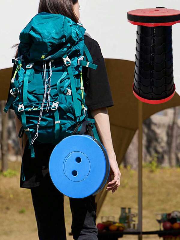 Retractable Folding Stool, Thick Portable Foldable Seat, Suitable For Outdoor Camping, Picnic