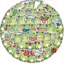 Hình dán chú ếch hoạt hình, hình dán vinyl, hình dán trang trí dễ thương, hình dán trang trí tự làm, sự sáng tạo độc đáo và vui nhộn, thích hợp cho sổ tay Bullet Journal, sổ lưu niệm, hình dán tự dính, hình dán chủ đề Giáng sinh, hình dán điện thoại, hình dán thiệp, hình dán bìa sách, hình dán trang trí đồ vật. - Nhiều màu - Xem 1