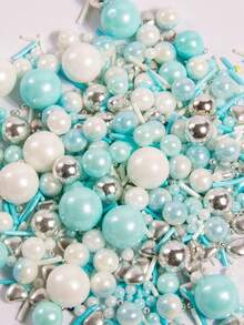 130克/4.59盎司食用闪光糖粒，适用于蛋糕、冰淇淋圣代、巧克力松露、马卡龙、家庭烘焙、纸杯蛋糕、饼干、华夫饼、甜甜圈、棒棒糖、翻糖、甜点 | DIY生日/婚礼/情人节派对用品 | 母亲节 - 彩色 - 查看 6