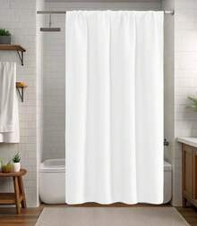 Punkray Grey And White Striped Polyester Shower Curtain For Bathroom With Hooks, Curtains 72 Inches Long, Weighted Hem, Waterproof Bath Accessories Hotel Style - Machine Washable - A - Xem 5